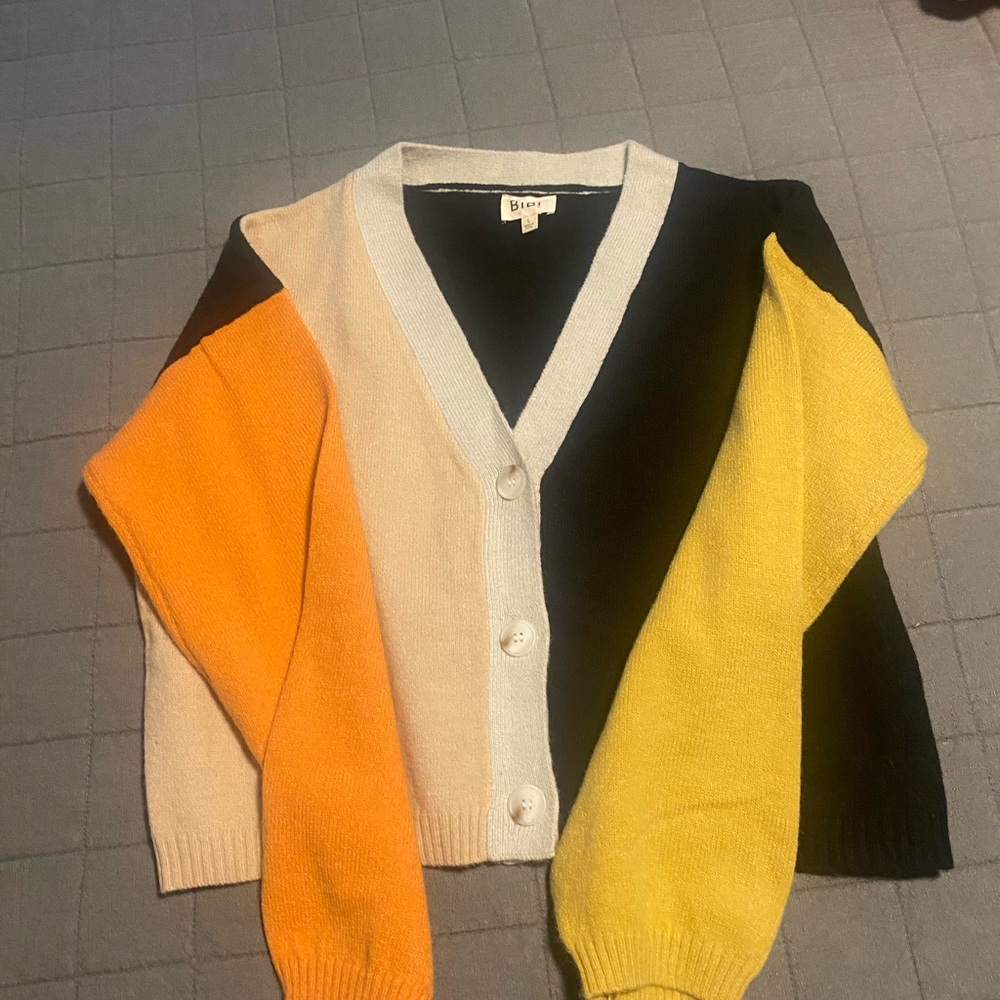 Colorblock cardigan